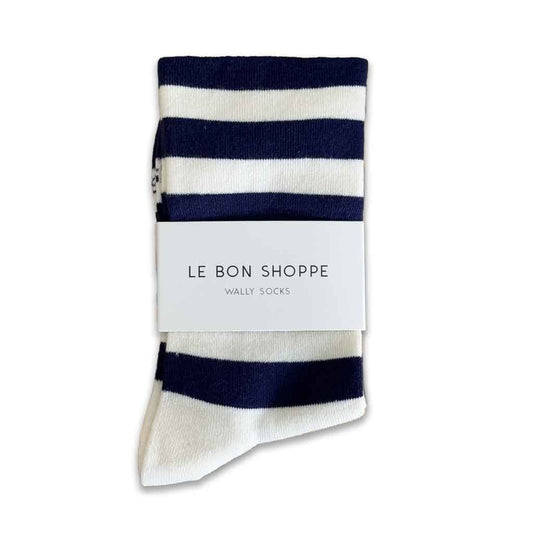 LBS Wally Socks - Wide Navy Stripe - re - souL