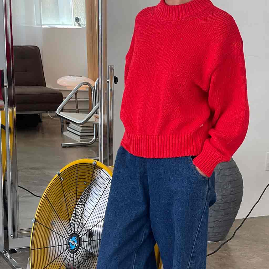 LBS Zoe Cotton Sweater - Chilli - re - souL
