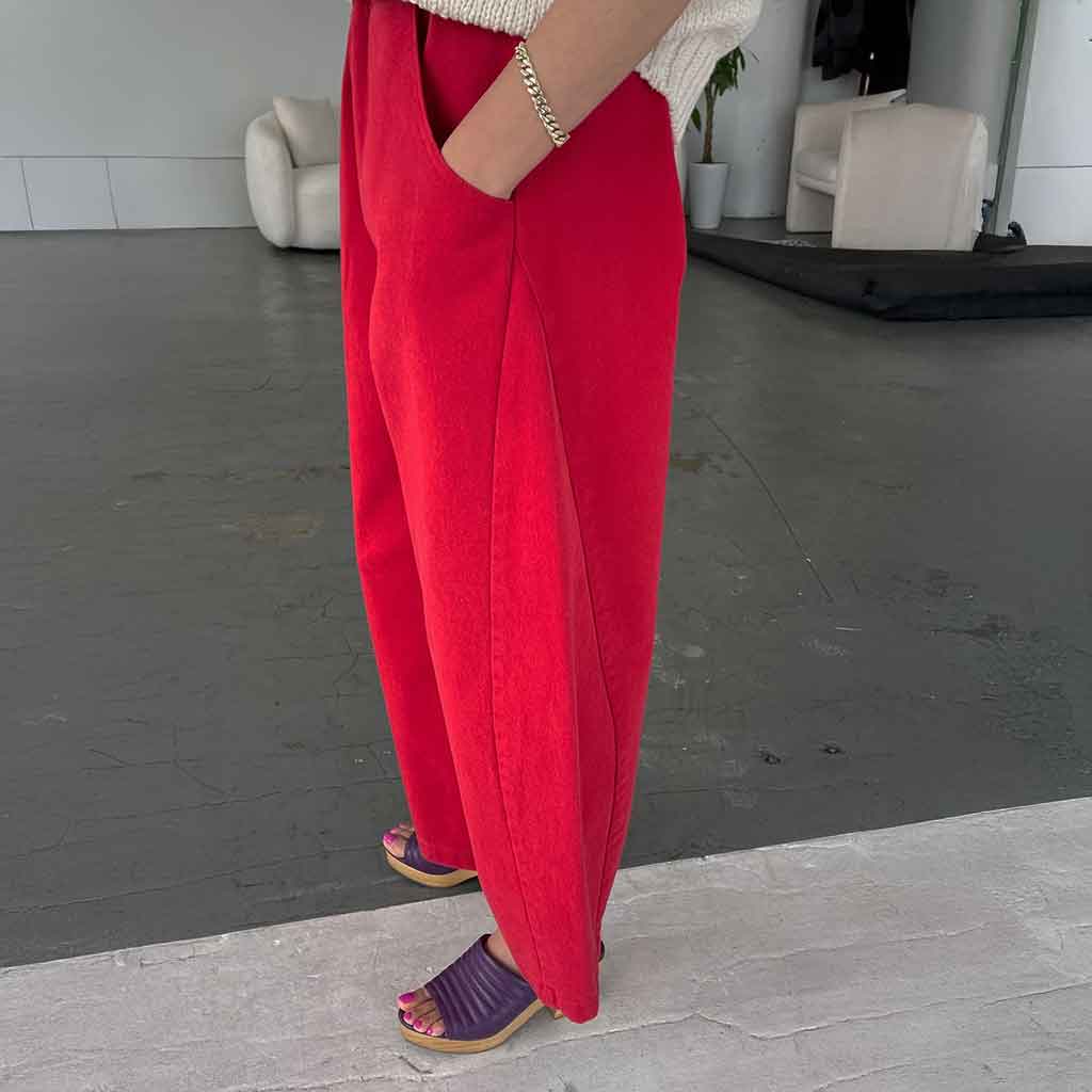 Le Bon Shoppe Arc Pants - Crayon Red - re - souL
