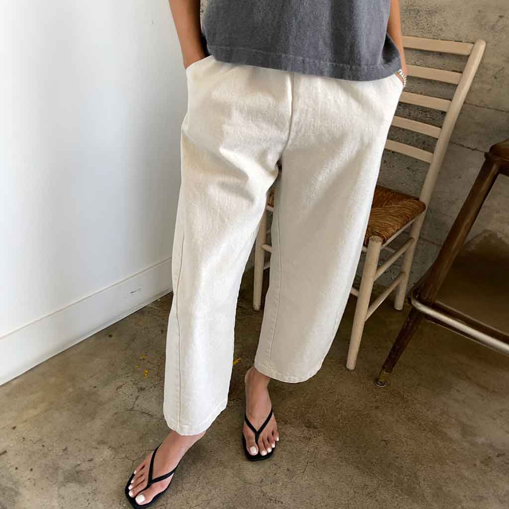 Le Bon Shoppe Arc Pants - Natural - re-souL
