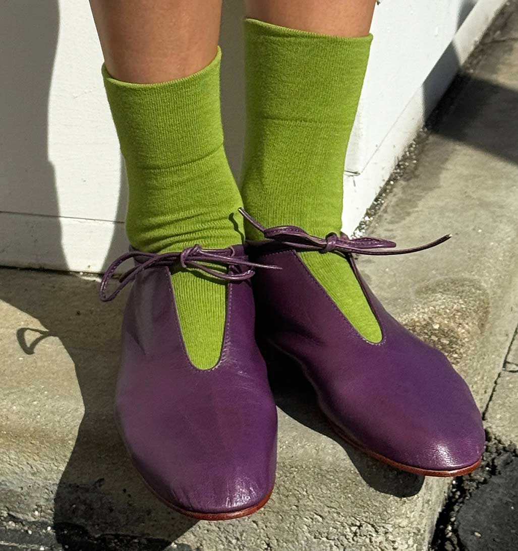 Le Bon Shoppe Sneaker Socks - Matcha - re - souL