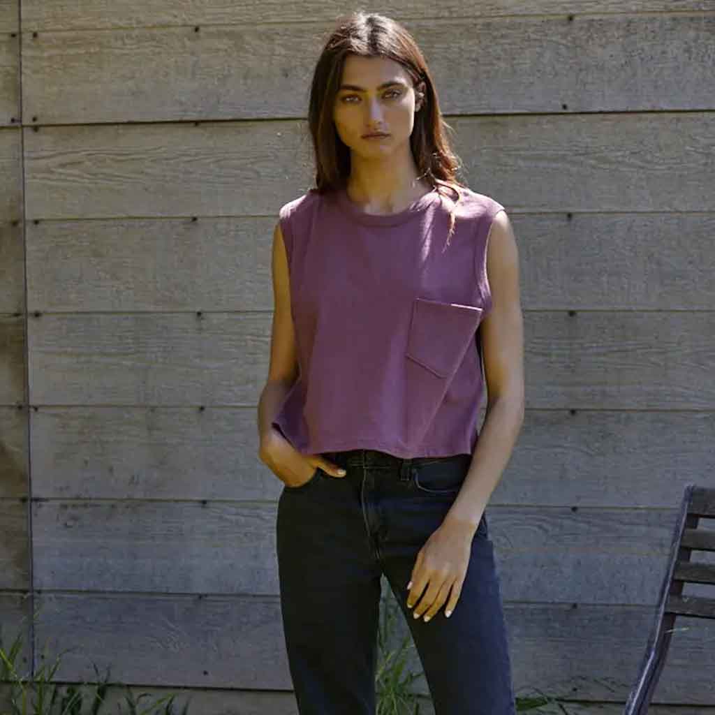Leah Muscle - T Top - Plum - re - souL
