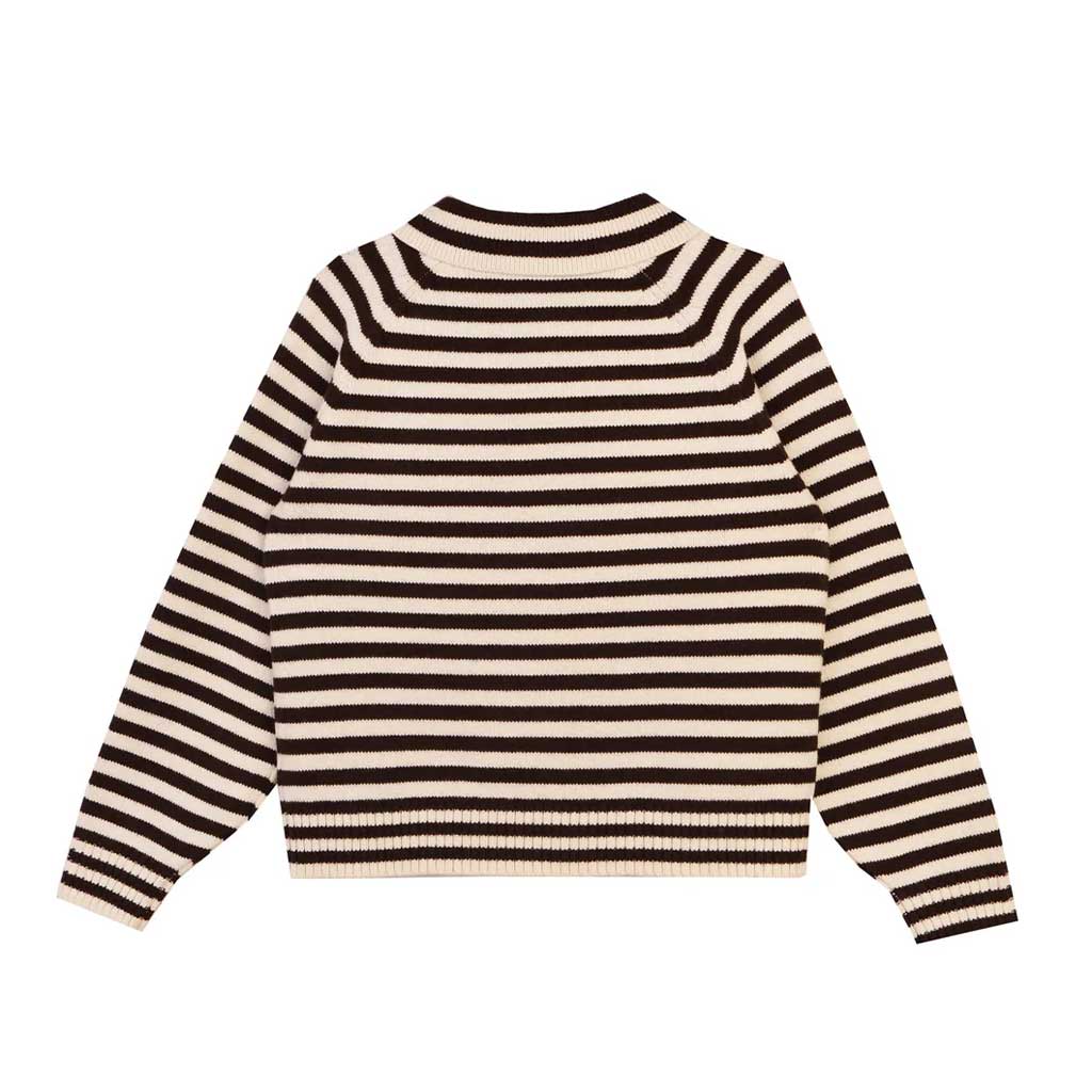 Lytton Cardigan - Espresso Stripe - re - souL