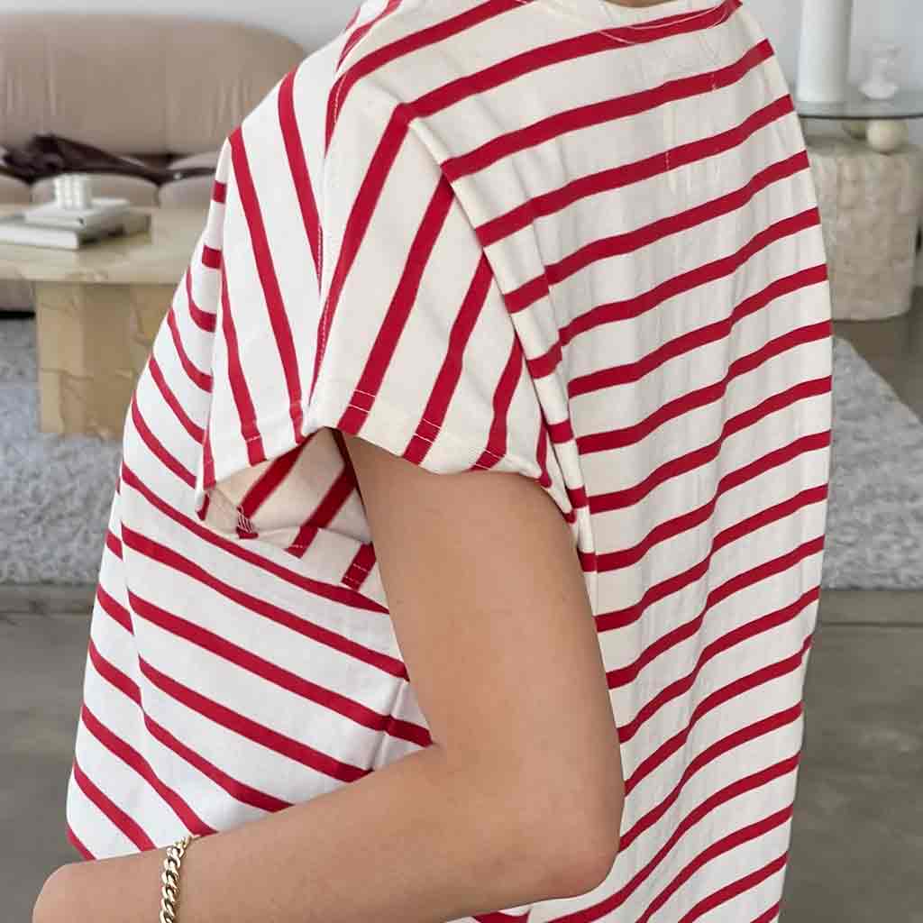 Manon Tee - Red Stripe - re - souL