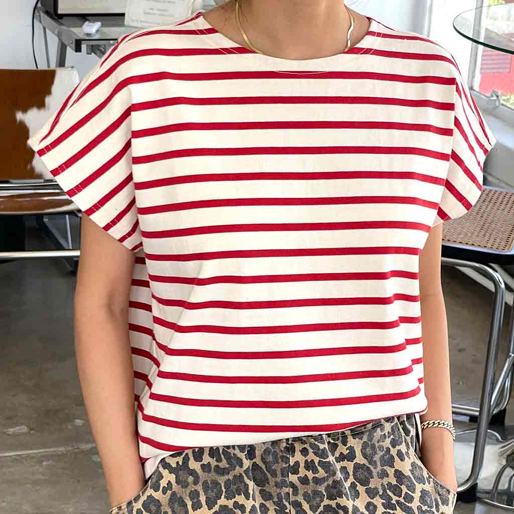 Manon Tee - Red Stripe - re - souL
