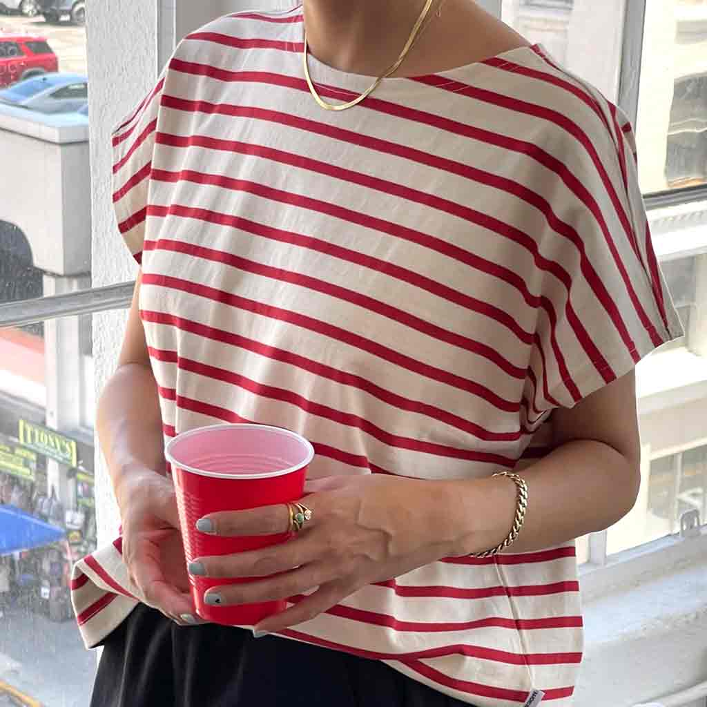 Manon Tee - Red Stripe - re - souL