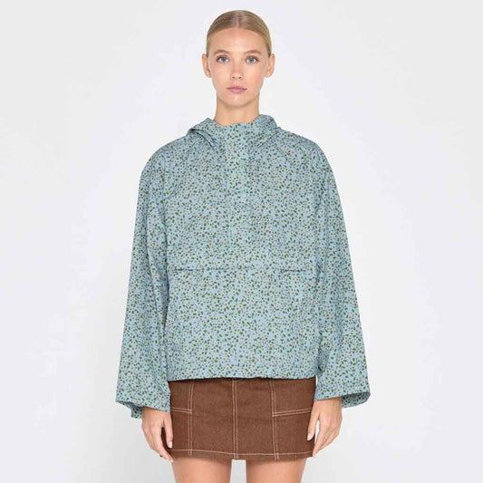 Mini Flowers Windbreaker - Blue/Green - re - souL