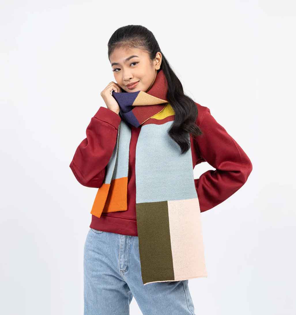 Mismatch Big Scarf - Desert - re - souL