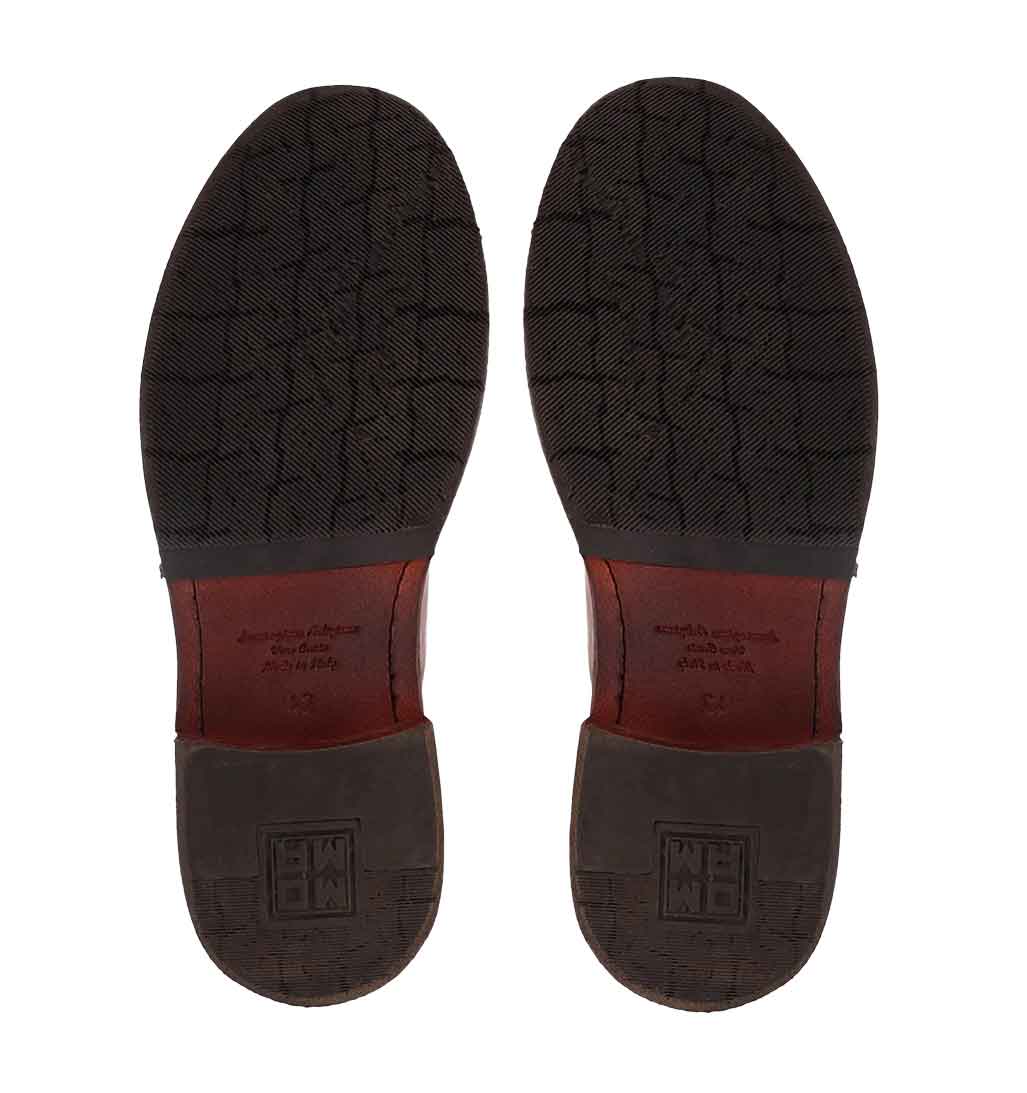 MOMA Back - zip Ankle Boot - Brown - re - souL