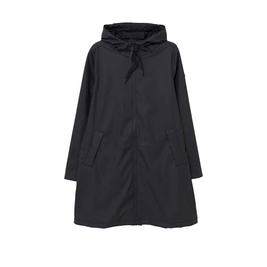 Nuovola PU Raincoat - Black - re-souL