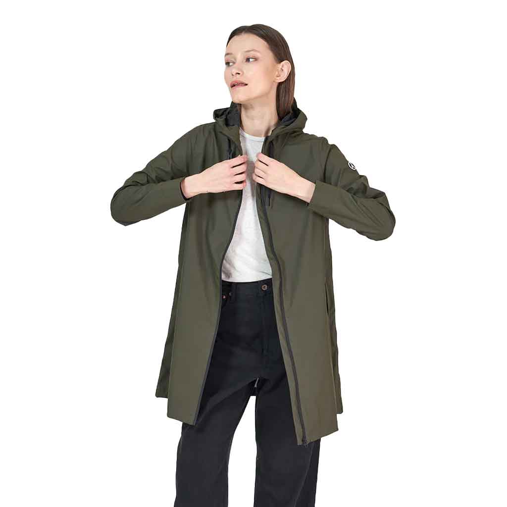 Nuovola PU Raincoat - Khaki - re-souL