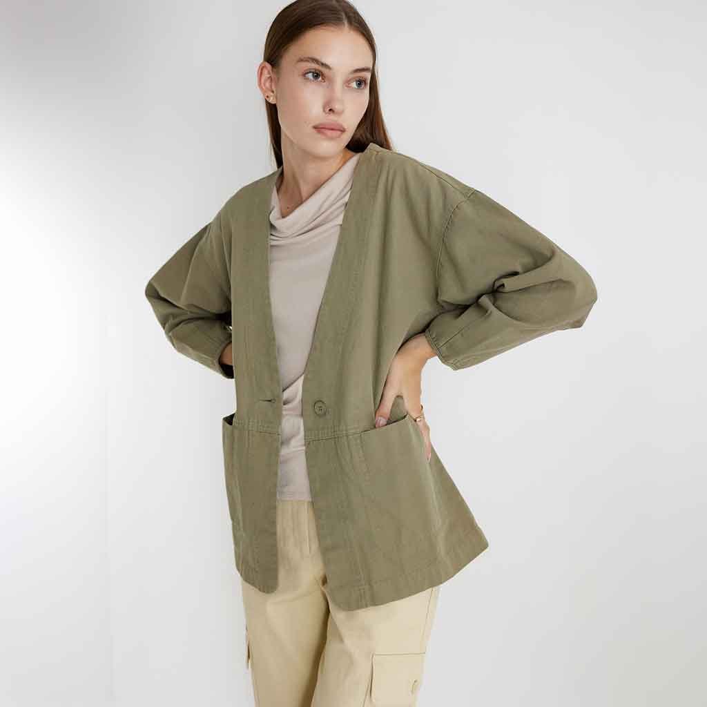 Pear Jacket - Olive - re - souL