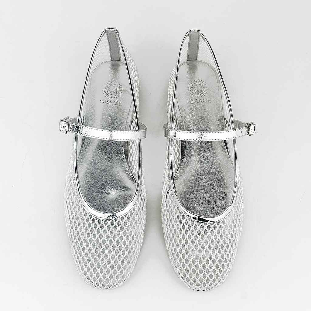 Perth Mesh Flat - Silver - re - souL