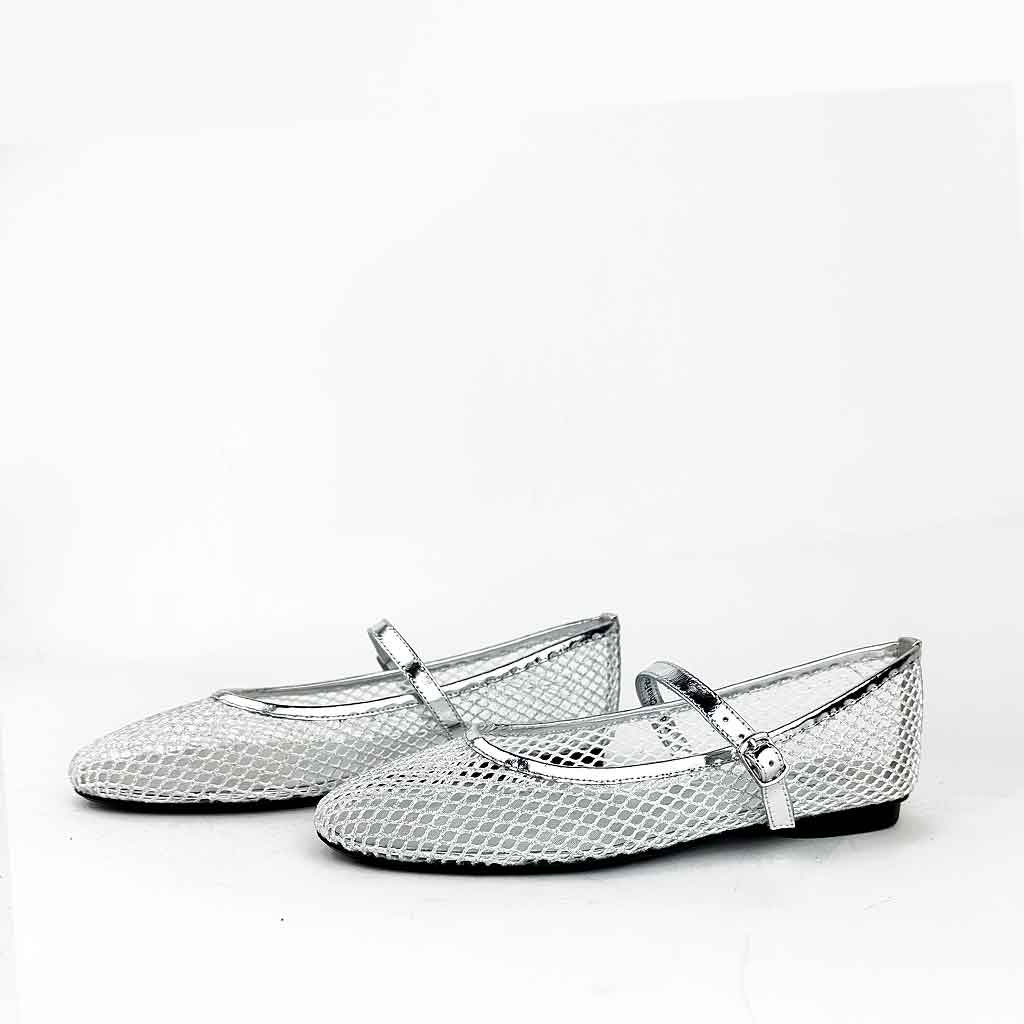 Perth Mesh Flat - Silver - re - souL