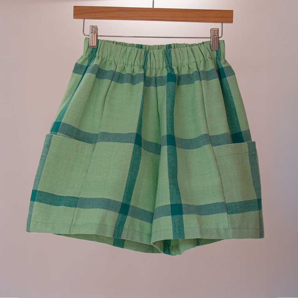 Reid Checkered Short - Green - re - souL