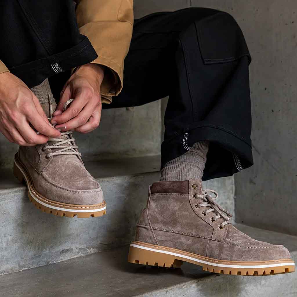 Romare Suede Hiker Boot - Portabella - re - souL