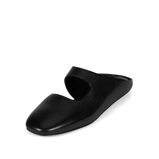 Siesta Flat Mule - Black - re - souL