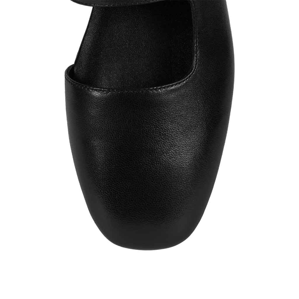 Siesta Flat Mule - Black - re - souL