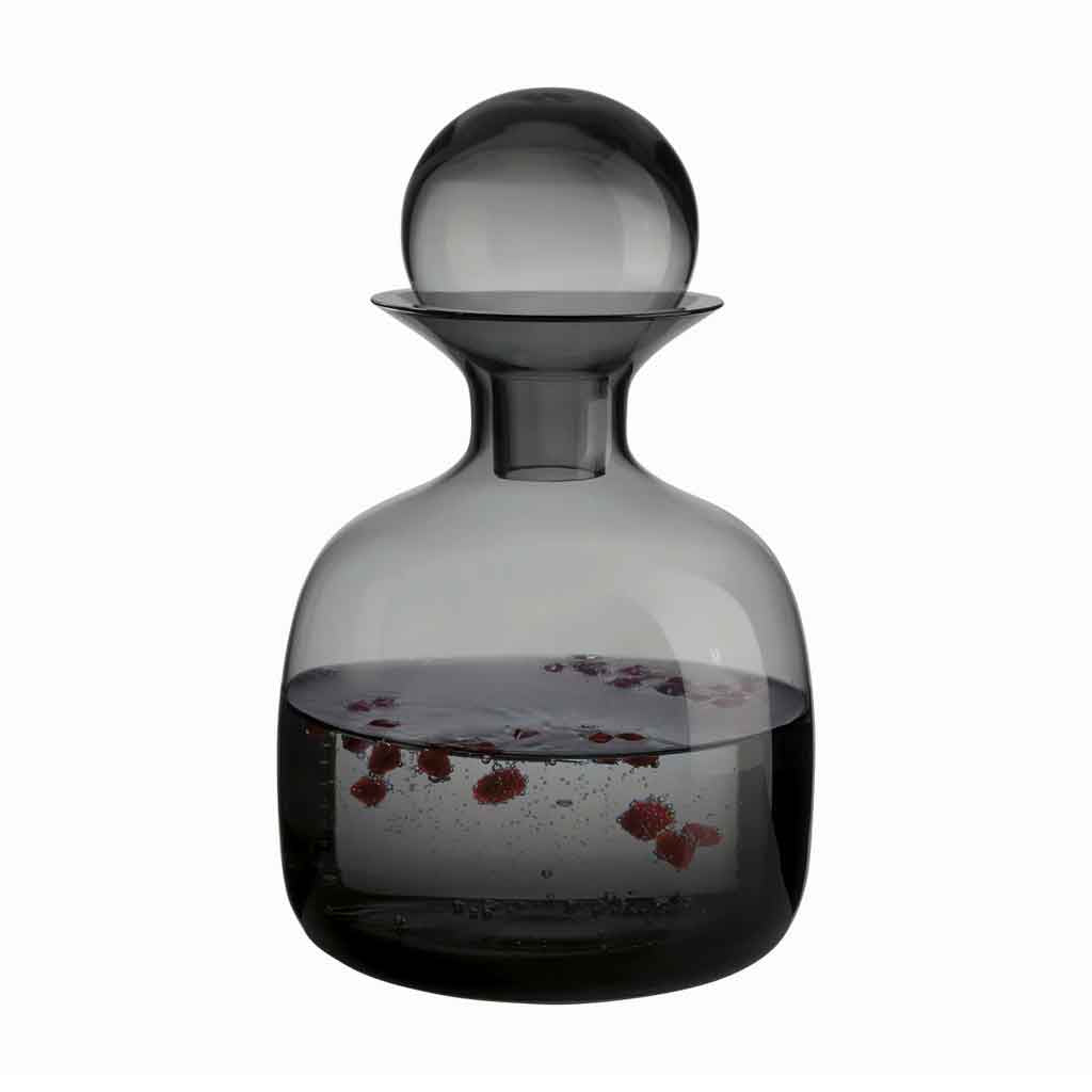 Smoke Grey Glass Carafe Large - re - souL