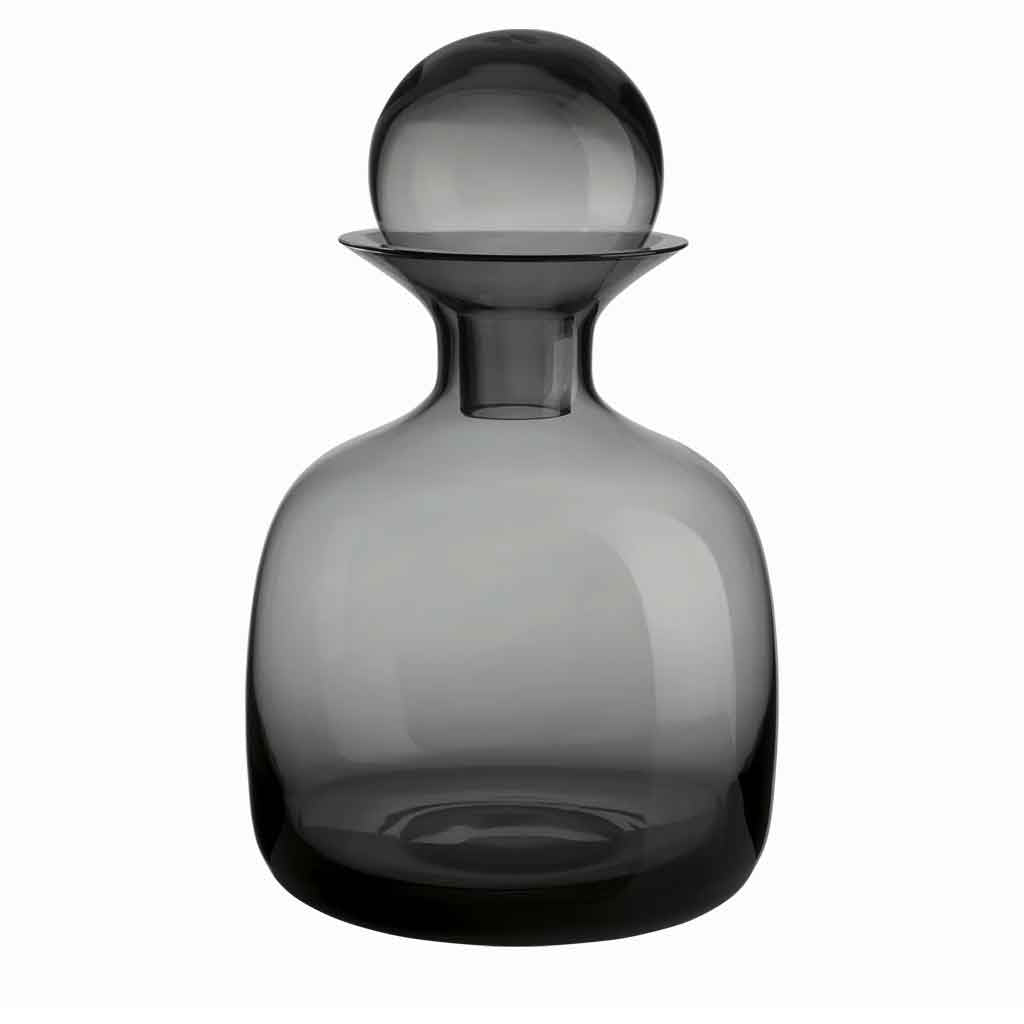 Smoke Grey Glass Carafe Large - re - souL