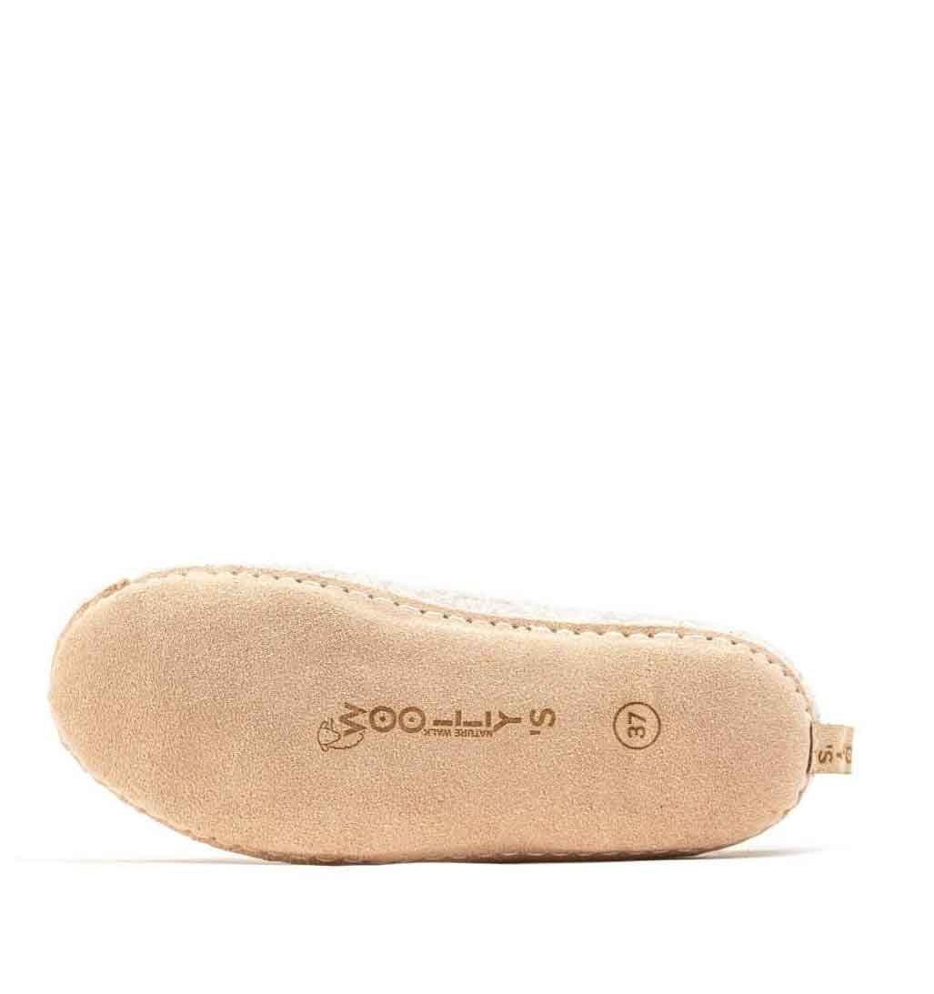 Woollyes Indoor Slipper Womens - Light Brown - re - souL