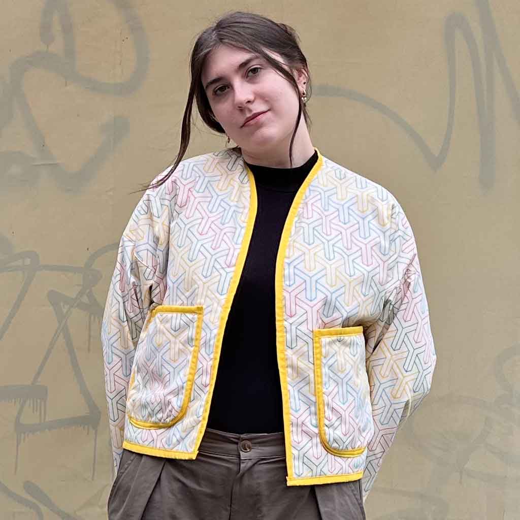 Yellow Trim Quilt Jacket - re - souL
