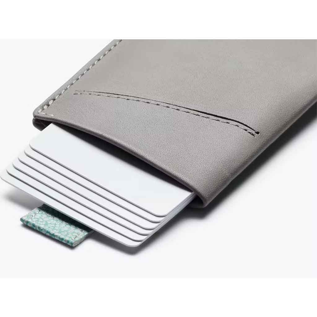 Bellroy Card Sleeve - Grey/Lagoon - re-souL