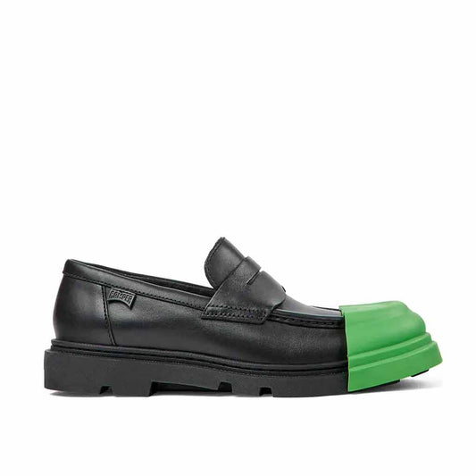 Camper Junction Loafer - Black Leather with Removable Toe Guard - re-souL