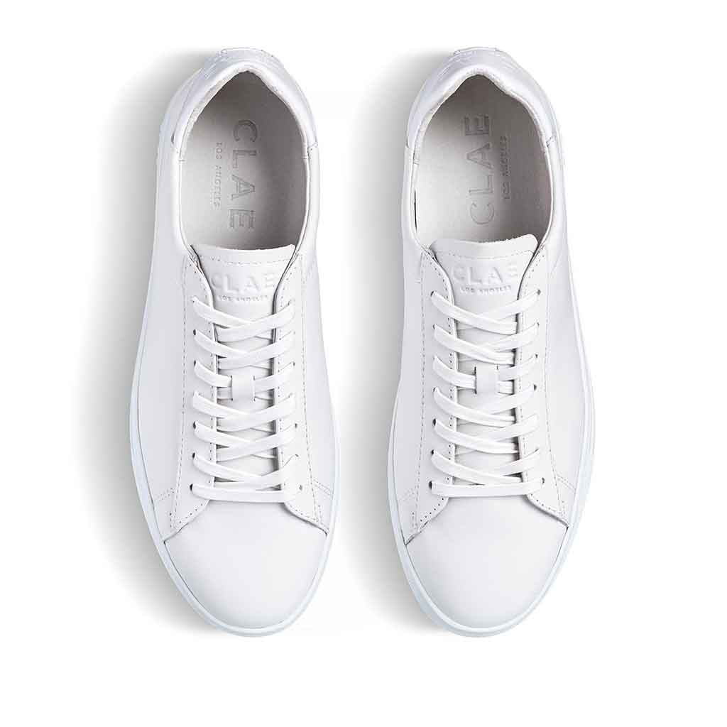 Clae Bradley Sneaker for Men - Triple White - re-souL