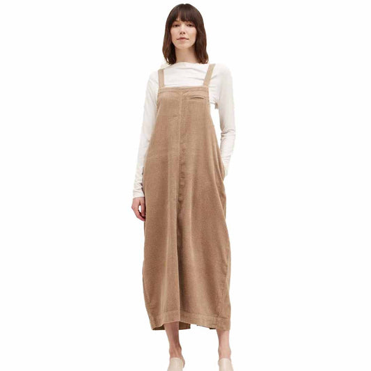 Corduroy Coverall Dress - Fawn - re-souL