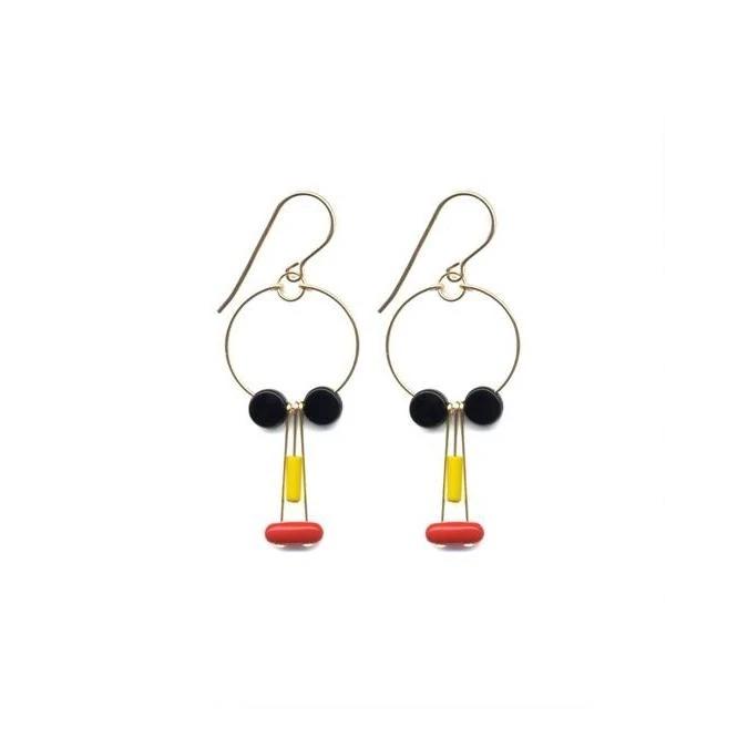 I Ronni Kappos - Face Hoop Earrings - re-souL