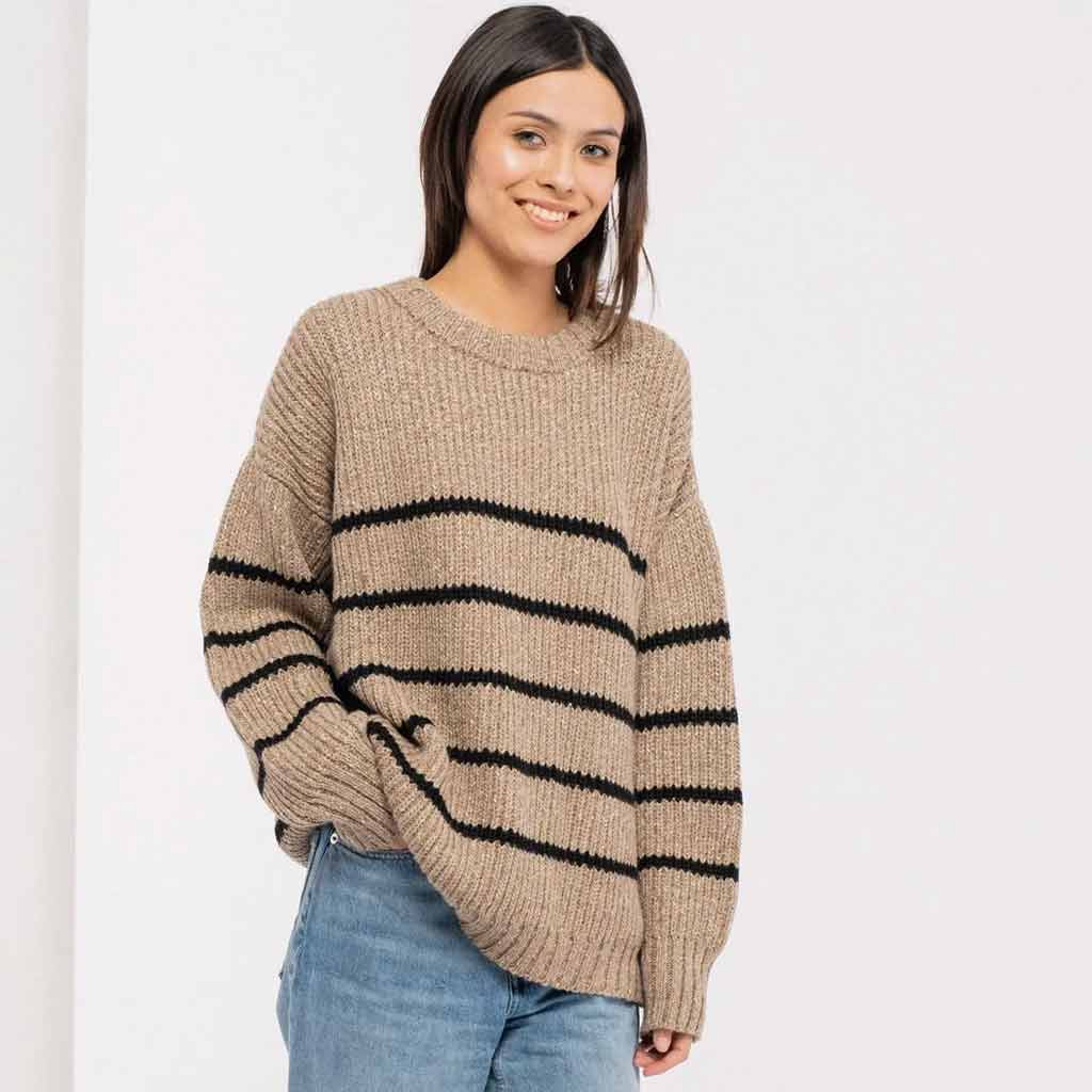 Laude the Label Field Sweater - Brown - re-souL