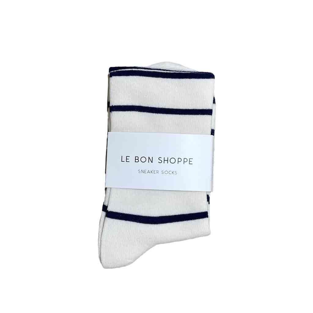 LBS Wally Socks - Navy Breton Stripes - re-souL