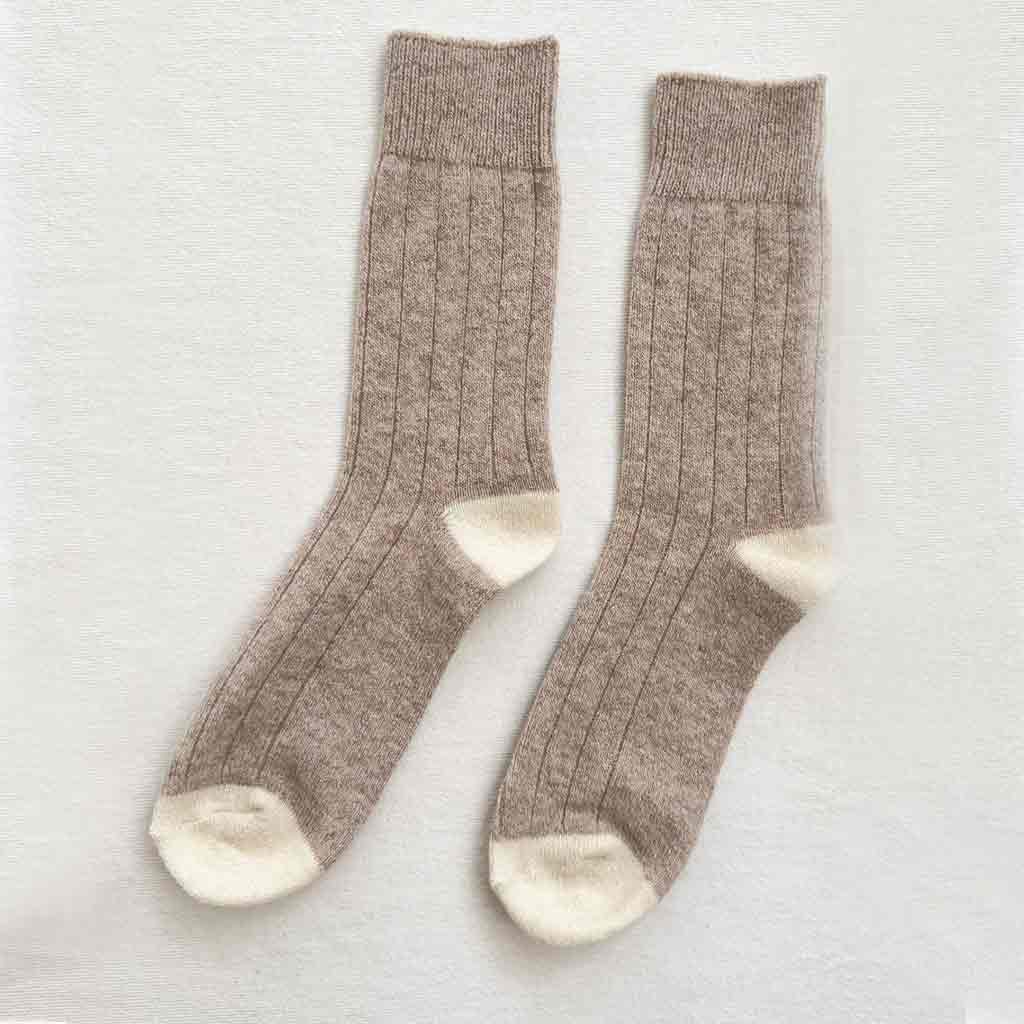 Le Bon Shoppe Classic Cashmere Socks - Fawn - re-souL