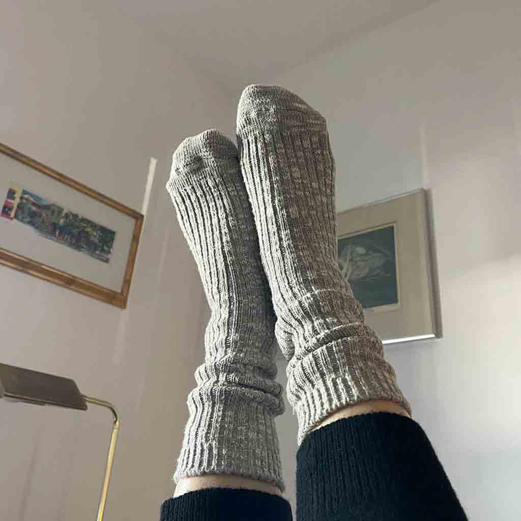 Le Bon Shoppe Cottage Socks - Heather Grey - re-souL