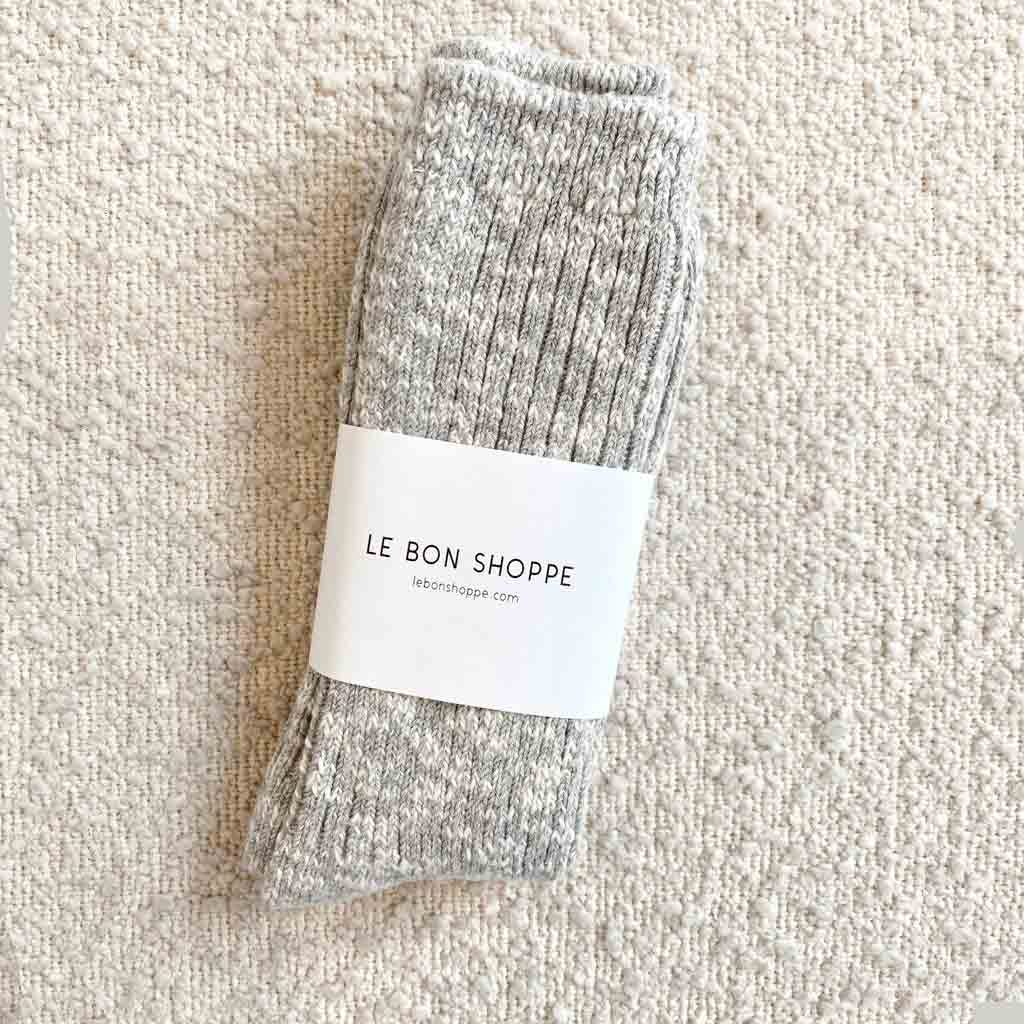 Le Bon Shoppe Cottage Socks - Heather Grey - re-souL