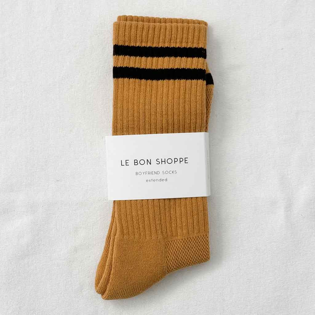 Le Bon Shoppe Extended Boyfriend Socks - Biscotti - re-souL