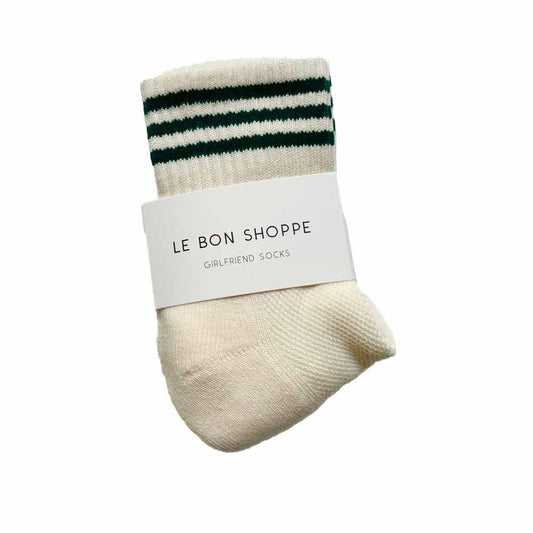 Le Bon Shoppe Girlfriend Socks - Egret - re-souL