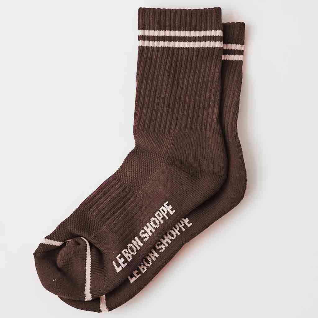 Le Bon Shoppe Girlfriend Socks - Mahogany - re-souL
