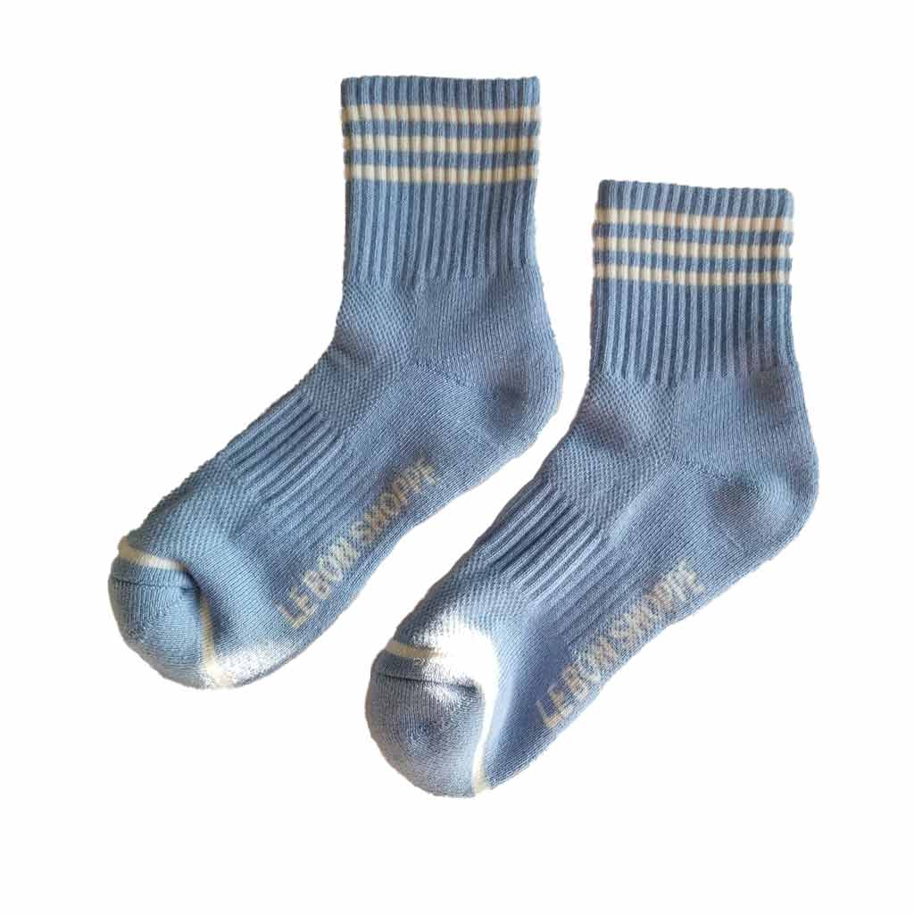 Le Bon Shoppe Girlfriend Socks - Parisian Blue - re-souL