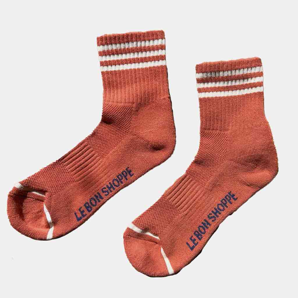 Le Bon Shoppe Girlfriend Socks - Terracotta - re-souL