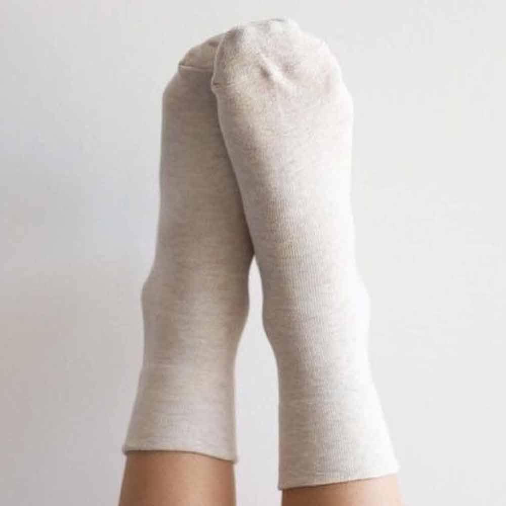 Le Bon Shoppe Sneaker Socks - Oatmeal - re-souL