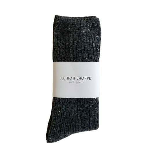 Le Bon Shoppe Snow Socks - Charcoal - re-souL