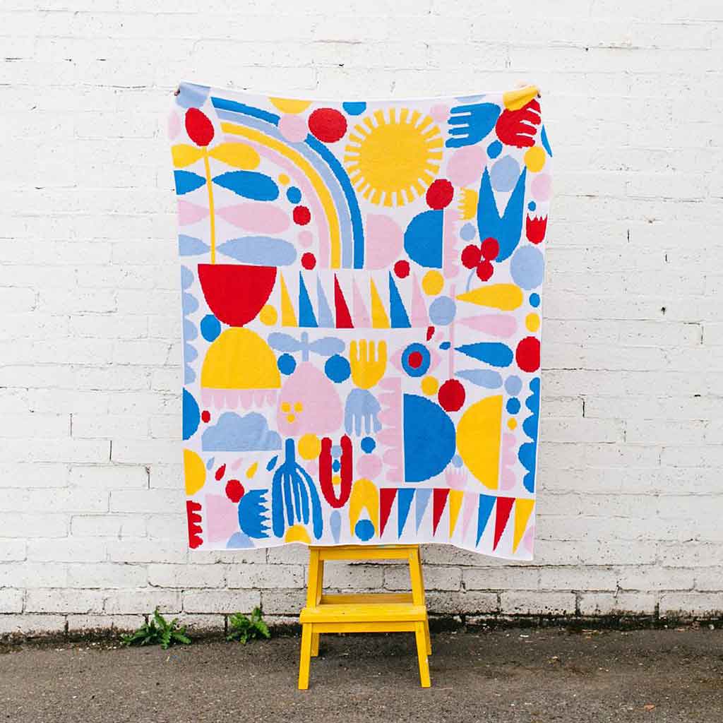 Lisa Congdon Natural Balance Throw Blanket - re-souL
