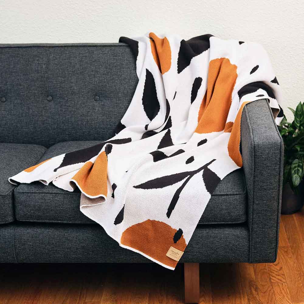 Misha Zadeh Cotton Throw Blanket - re-souL