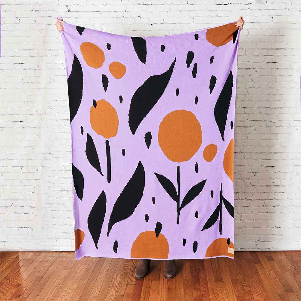 Misha Zadeh Cotton Throw Blanket - re-souL