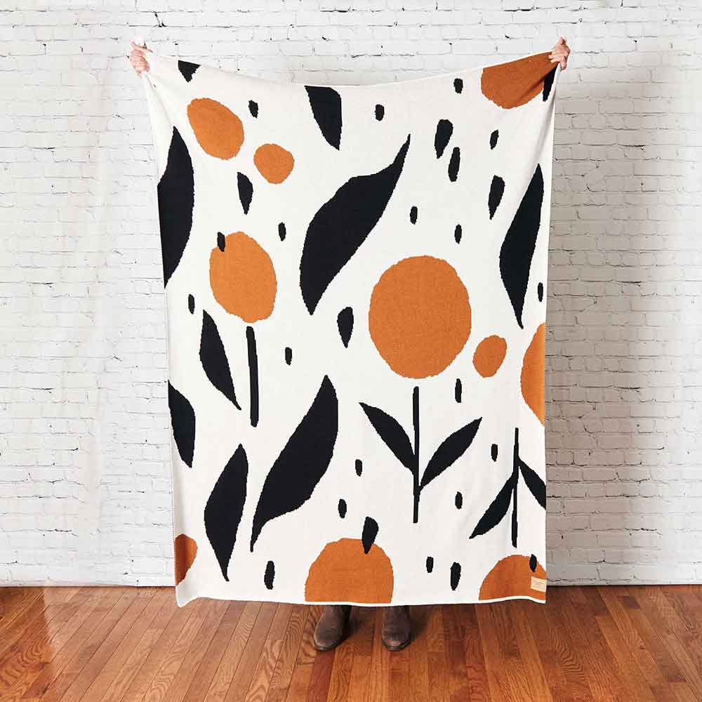 Misha Zadeh Cotton Throw Blanket - re-souL