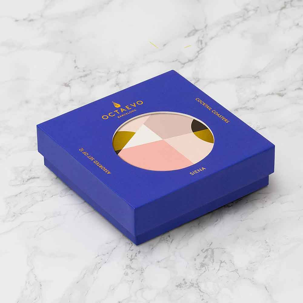 Octaevo Cocktail Paper Coasters - Siena - re-souL