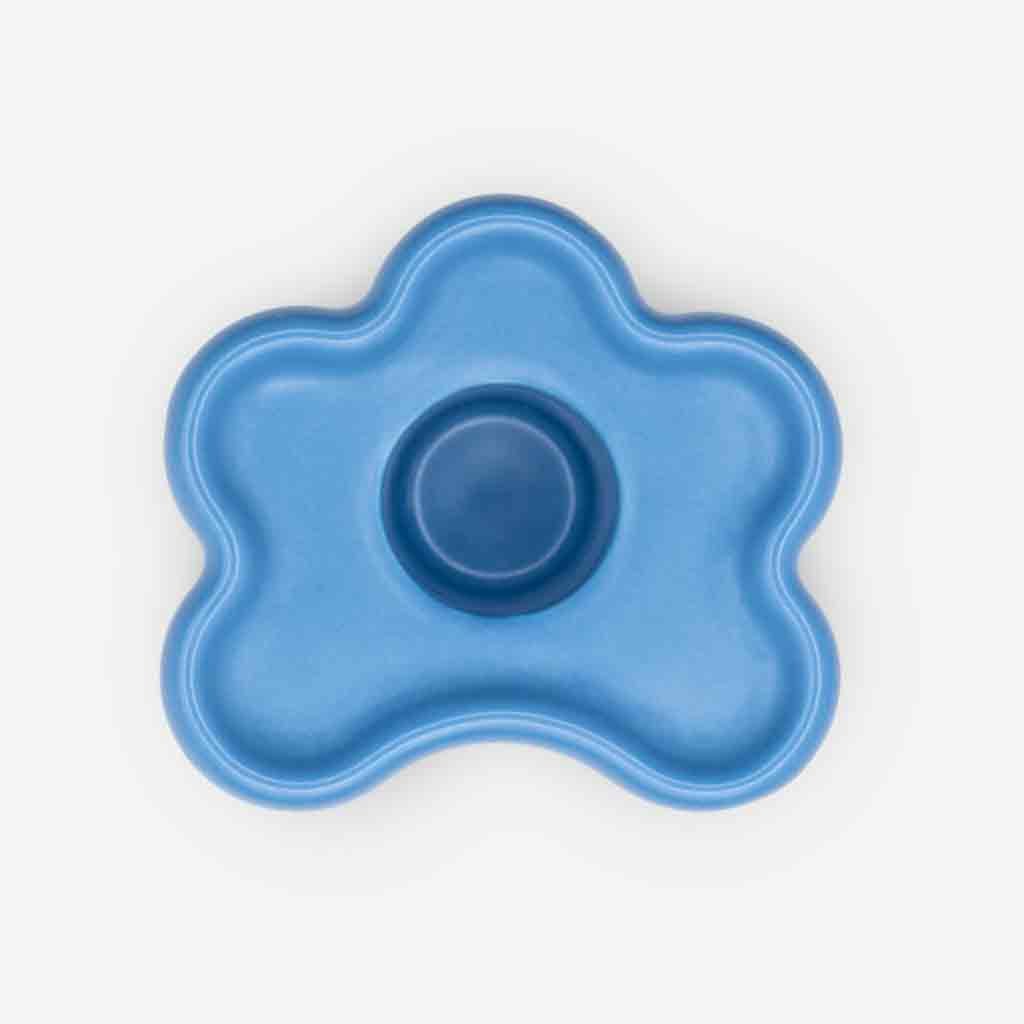 Octaevo Large Flora Candle Holder - Blue - re-souL