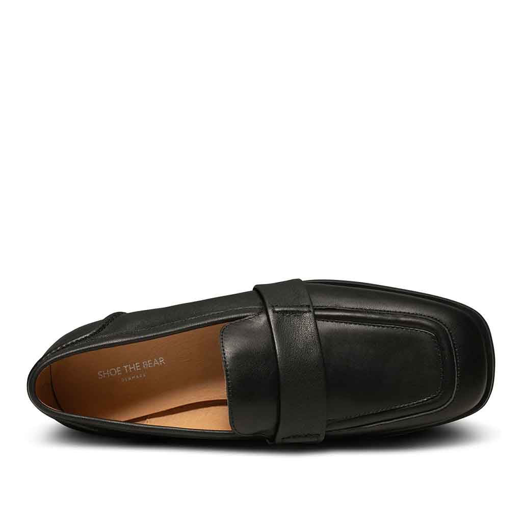 Shoe The Bear Erika Saddle Loafer Flat - Black - re-souL